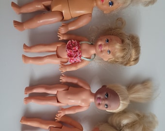 Lot von 4 Mattel und mehr Barbie Babys Vintage 90er Jahre