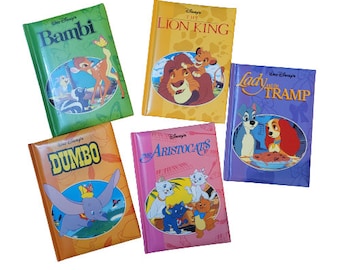 Lot of 5 vintage 90s Disney books mini