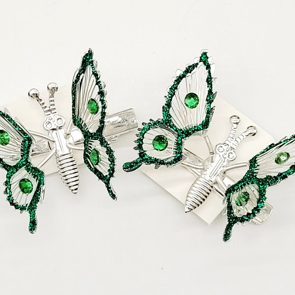 Butterfly Hair Clip Moving Wings Etsy