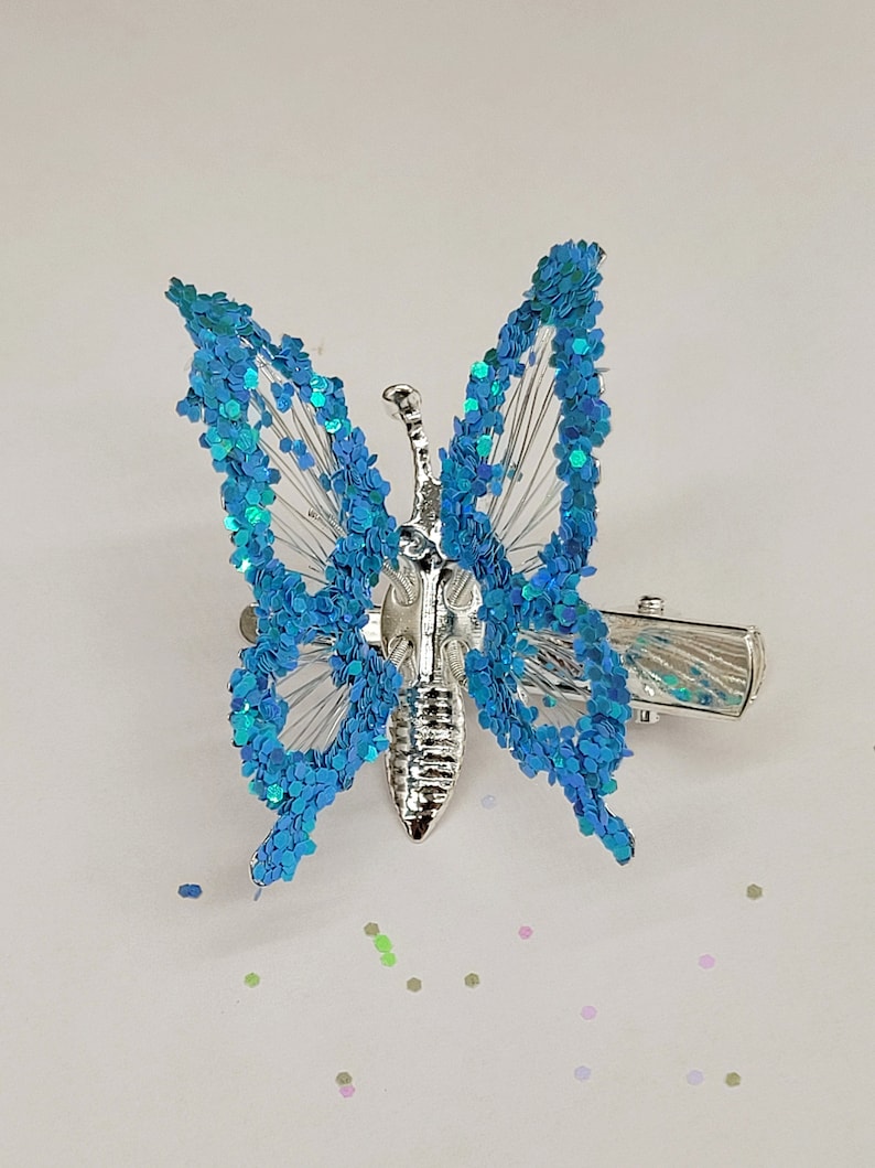 Butterfly hair clips moving wings 90s large nostalgic nostalgia image 8