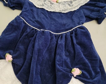 Vintage nutcracker princess dress blue size 6 girls