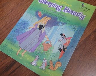 1988 Walt Disney&#39;s Classic Value Stories A Golden Book Walt Disney&#39;s Sleeping Beauty and the Prince A Book about Determination, Disney Book