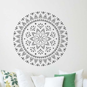 Mandala Stencil For Wall: Reusable Art Stencils, template schablone pochoir, boho furniture painting, Quilting, Scrapbooking, craft stencil