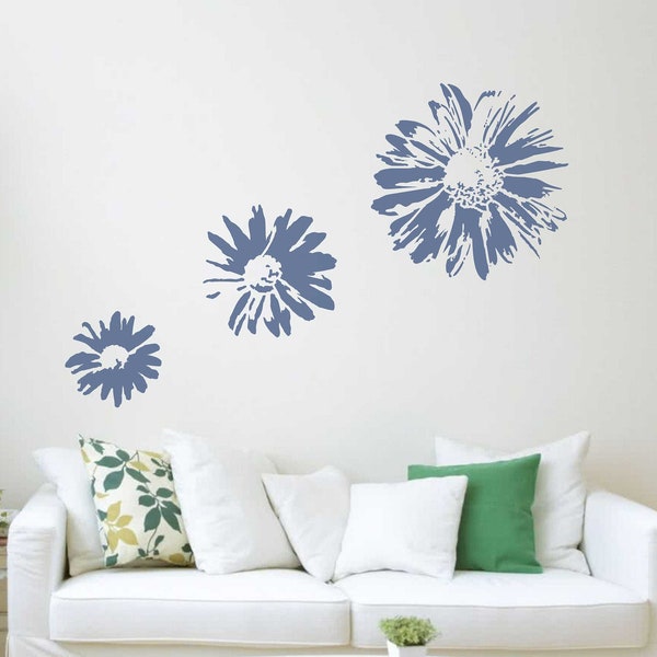 Flowers Custom Stencil: reusable stencils for spray painting, plastic wall stencils for Craft Scrapbooking Quilting Stenciling home decor