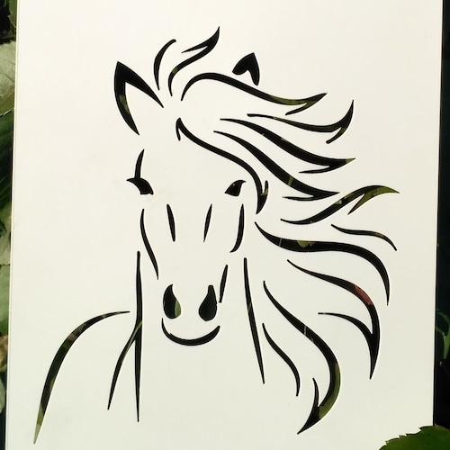 Horse Stencil: Reusable Custom Stencil for Painting Equine | Etsy