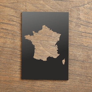 Stencil France map pochoir - Plastic reusable map template for Arts & DIY Crafts, wall, sign, Custom france map decal, A6-A0 sizes