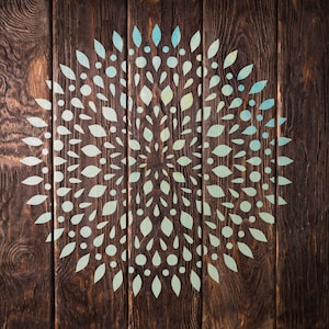 Mandala Design Stencil For Art: Reusable Wall Custom Stencils, template schablone yoga pochoir, Small and Large sizes, Mandala pattern decor