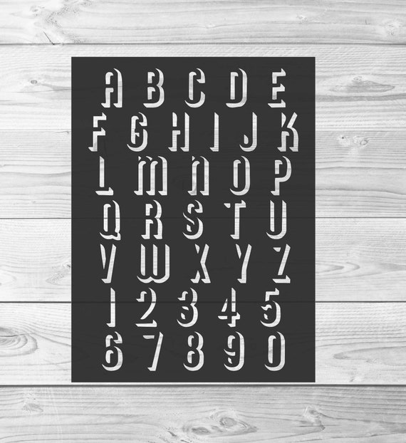 40 Pcs Cute Letter Stencils Set For Kids-reusable Plastic Art Craft  Templates With Numbers And Signs - Alphabet Stencils With Calligraphy Font  Upper A