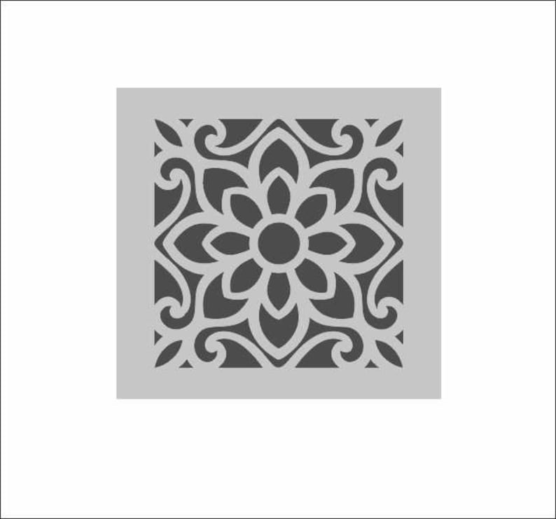 moroccan tile stencil reusable pattern stencils for painting etsy