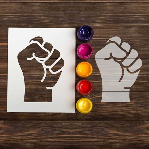 Fist Stencil Reusable Stencils for Painting DIY Craft Mylar - Etsy