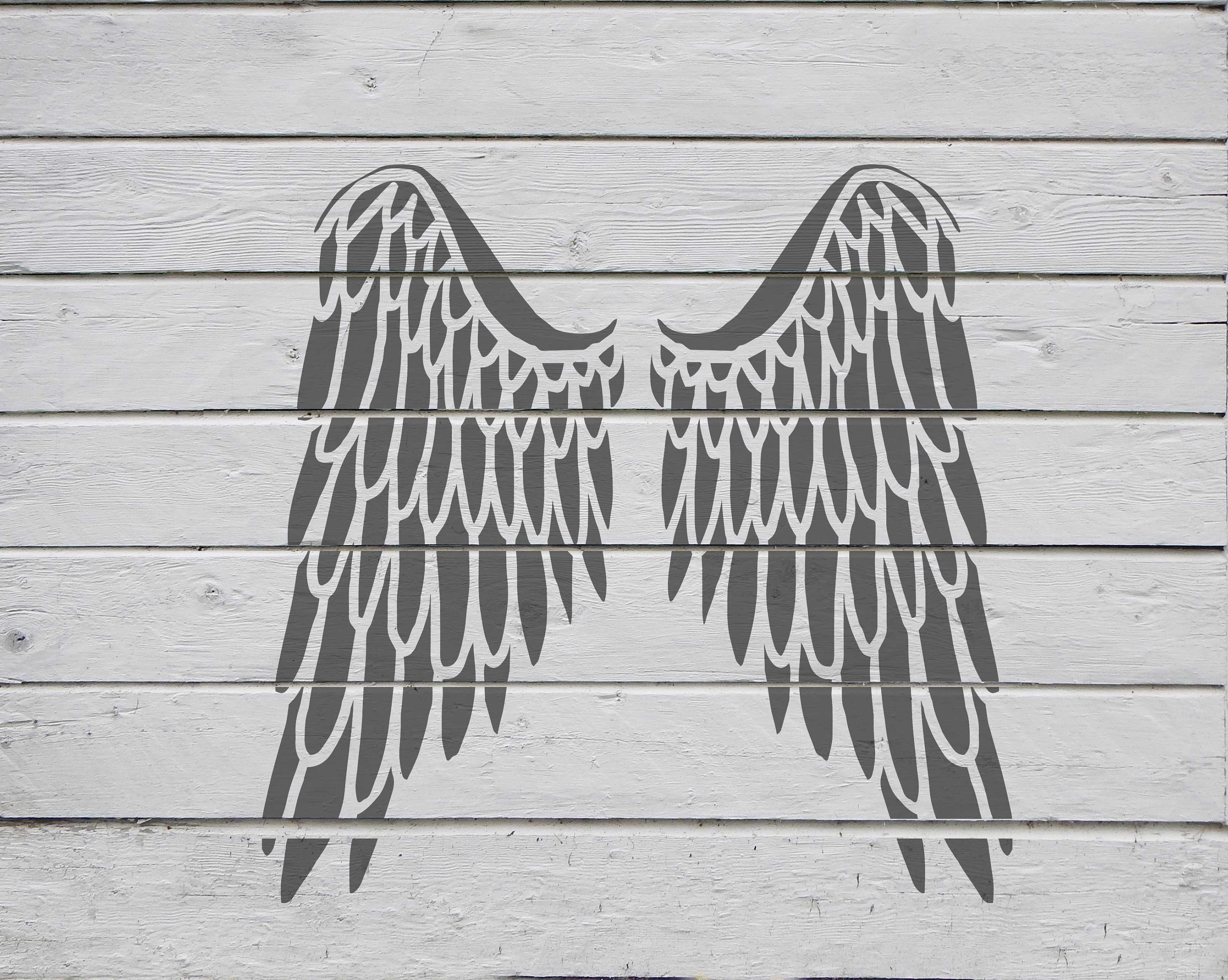 Angel Wings Stencil: Reusable stencils for painting and DIY | Etsy