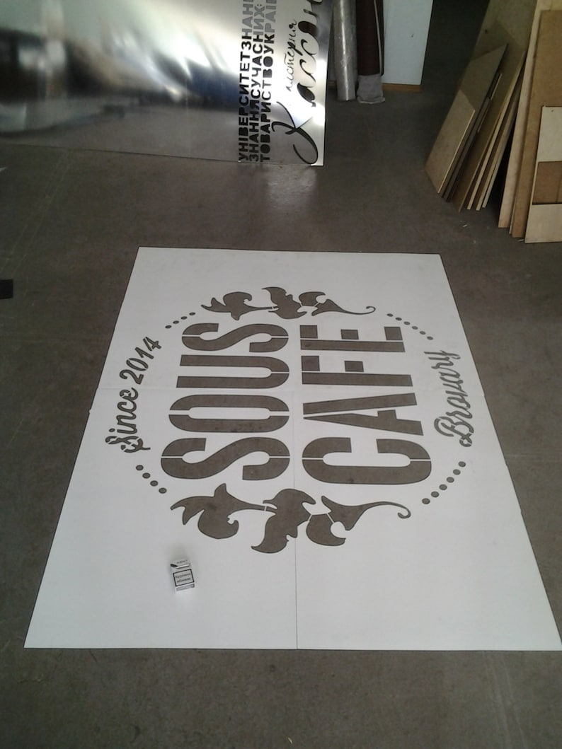 Custom Plastic Stencil / Wall Decals Reusable/ Anything You Etsy