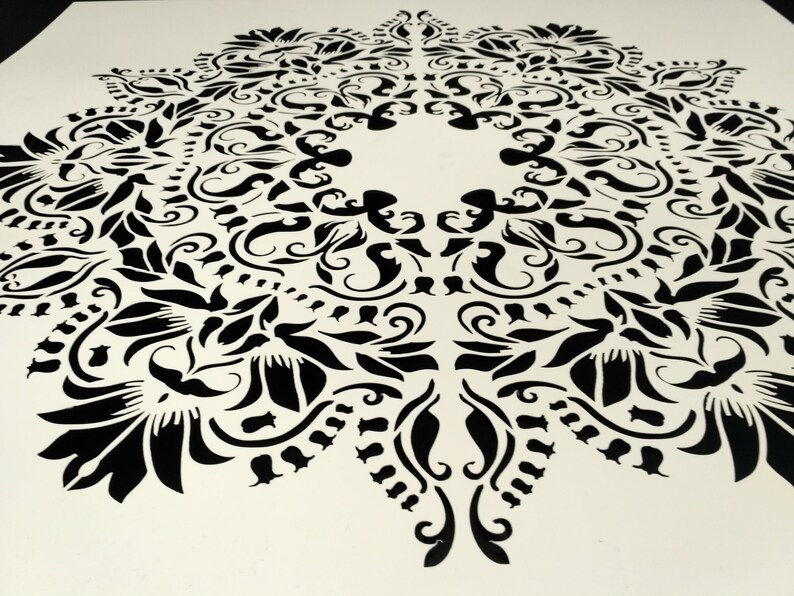 Mandala Wall Stencil Reusable Custom Stencils for Painting Etsy