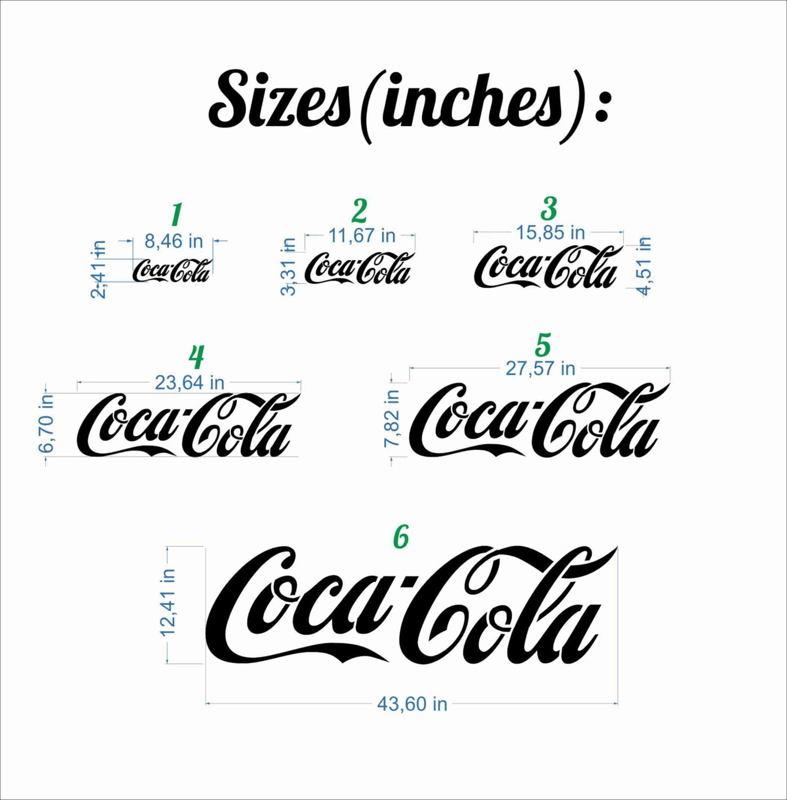 Coca Cola Plastic Stencil /Wall Decals Reusable/ Template/ | Etsy