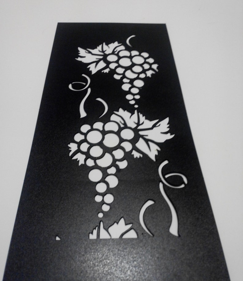 Grapes Stencil: Wall decor Reusable plastic stencil, Art supply, Pattern stencil image 1