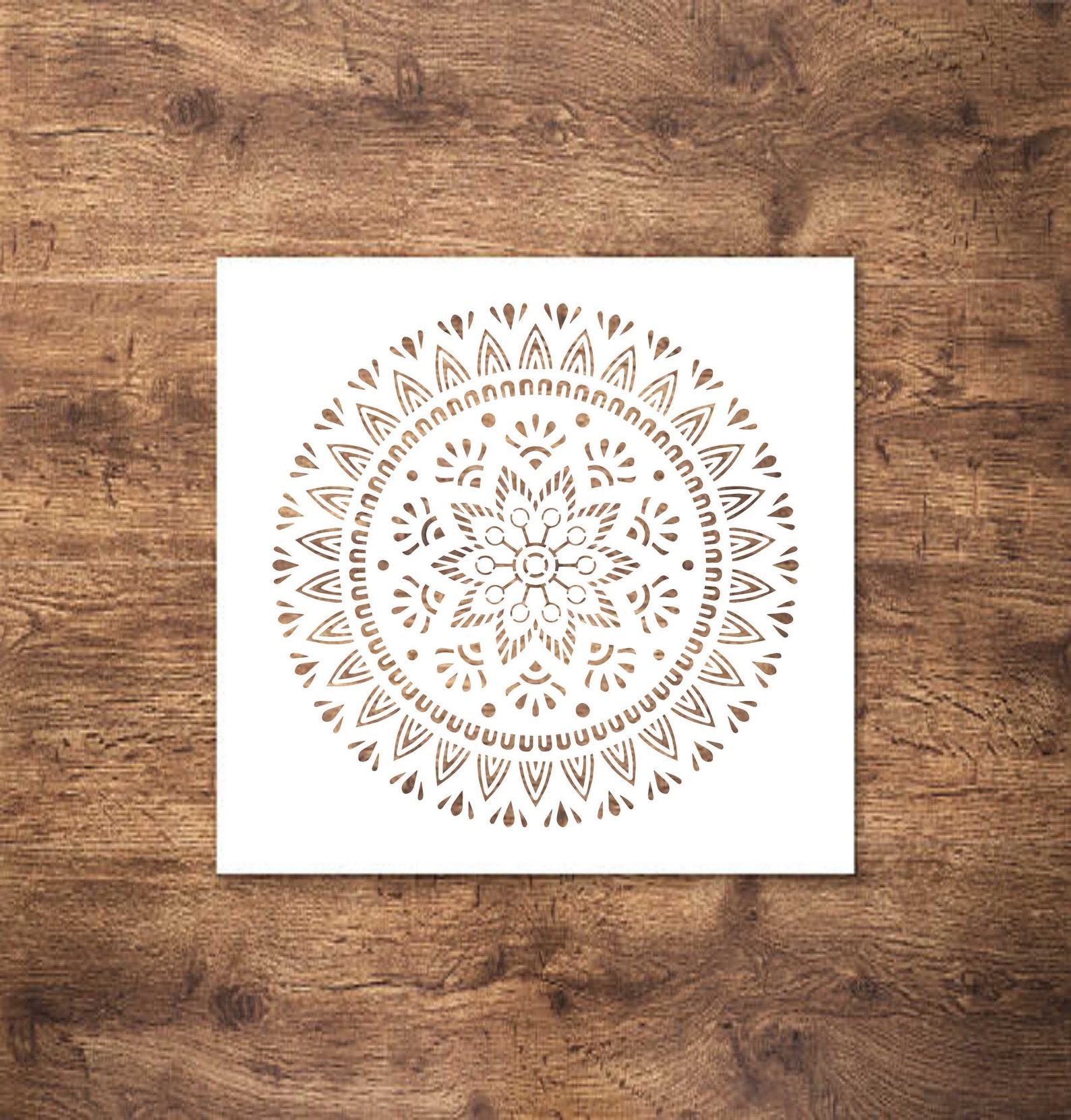 Mandala Stencil for Wall Reusable Art Stencils Template Etsy