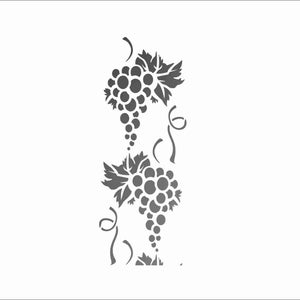 Grapes Stencil: Wall decor Reusable plastic stencil, Art supply, Pattern stencil image 3