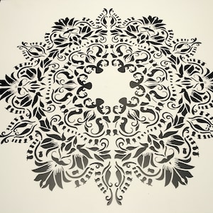 Mandala Wall Stencil: herbruikbare aangepaste stencils voor het schilderen en Indiase boho decor uw muur of vloer, gepersonaliseerde stencils