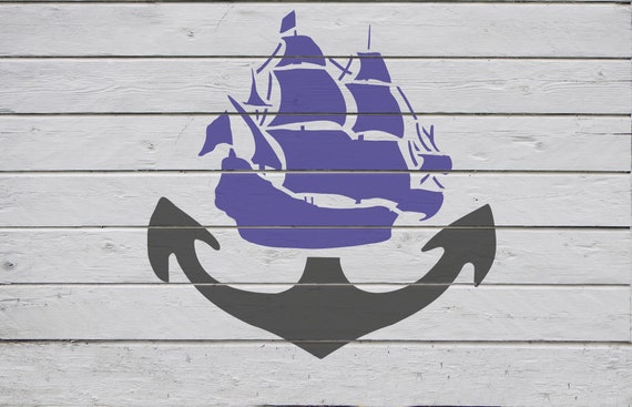 Anchor Boat Stencil: Reusable Custom Stencils for DIY Craft, Wall Art, Spray  Painting, Sailboat Sign, Ship Stencil Template, Nautical Decor 
