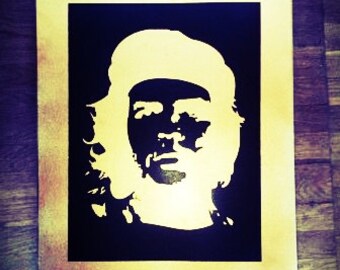 Stencils CHE GUEVARA/ Set of 3 reusable plastic Stencils/ Wall decor