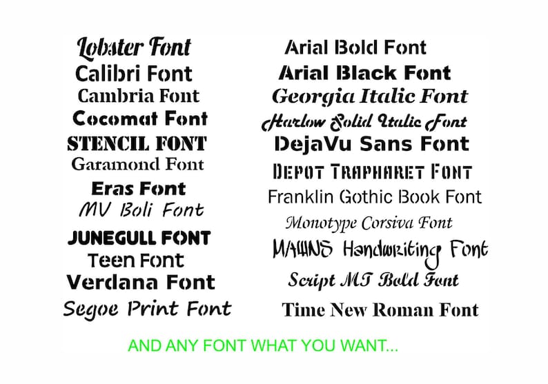 Plastic custom stencils for wood signs cakes diy craft etsy