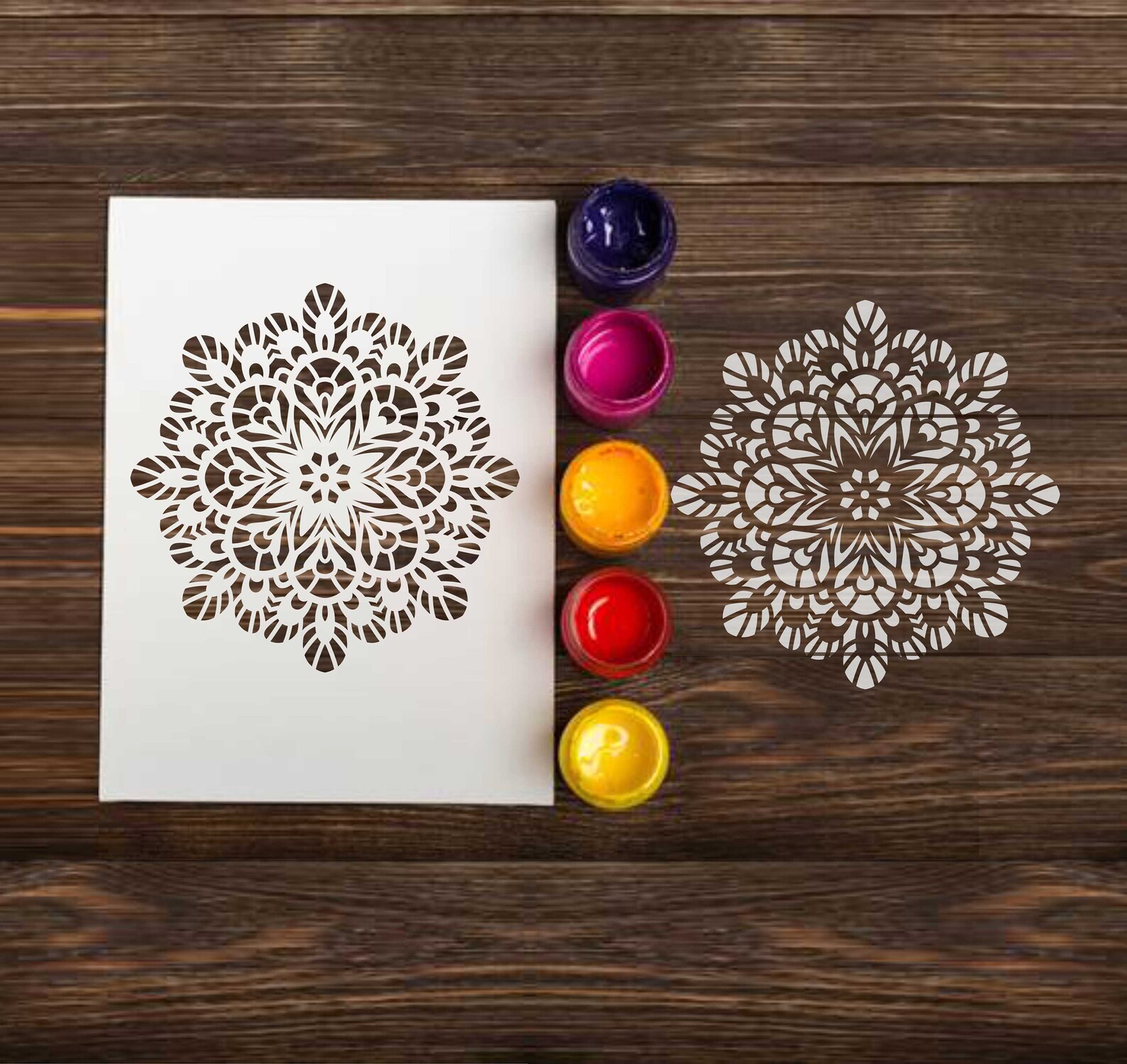 Stencil Mandala For Painting Reusable Wall Custom Stencils Etsy