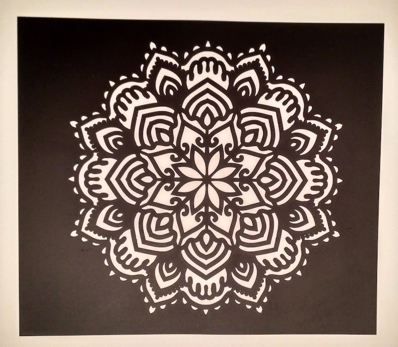 Mandala Stencil reusable Painting Custom sizes Lotus art supply Om pochoir