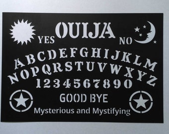 Stencil Ouija Board Talking Mystifying Halloween / Painting, Board, Art supply, Wood sign/ Plastic, reusable