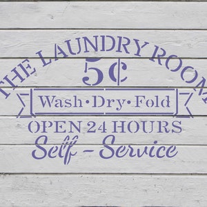 Custom Stencil the Laundry Room: Reusable Craft Stencils for Painting ...