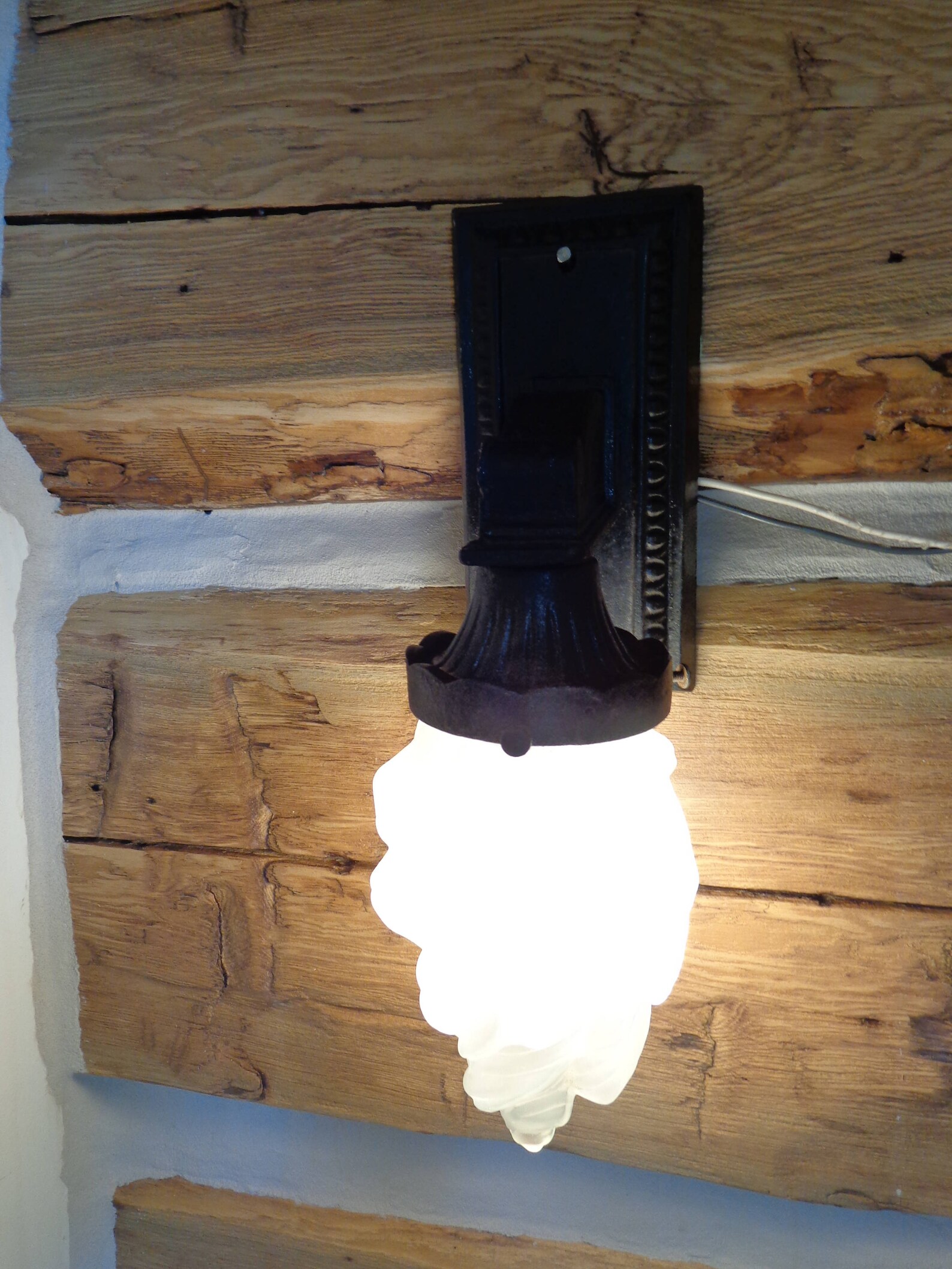 Cast Iron Wall Lamp Vintage Cast Iron Lantern Outdoor Etsy