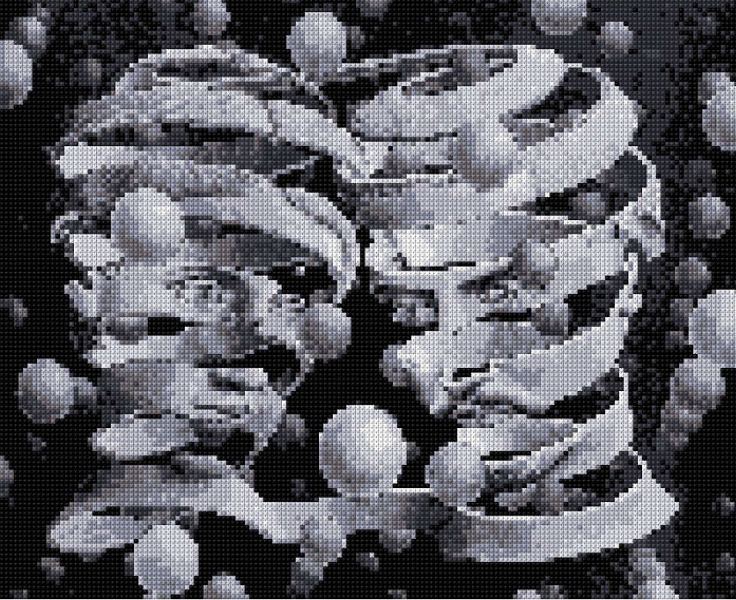 M. C. Escher 'peeled Faces' Cross Stitch Pattern PDF - EASY M. C. Escher 'peeled Faces' Cross Stitch Pattern PDF - EASY