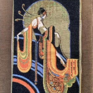 Classic Art Deco Cross stitch pattern - PDF - EASY chart with one color per sheet And traditional chart! Two charts in one! image 5