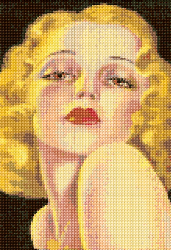 Sultry 1940s Devorss Pinup Cross Stitch Pattern PDF EASY | Etsy