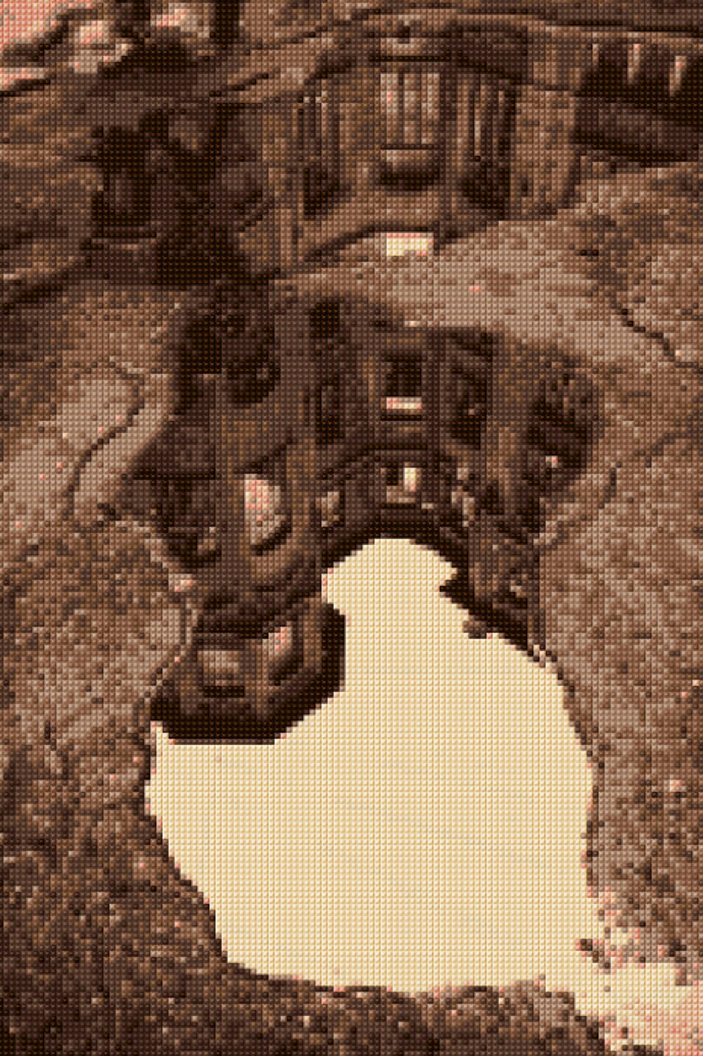 City Reflection Optical Illusion Cross Stitch Pattern Pdf Etsy