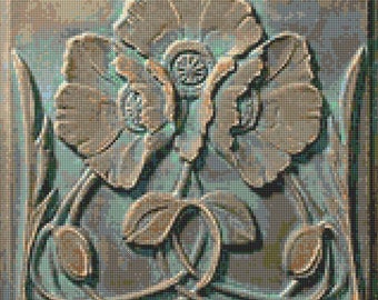 Art Nouveau Reproduction Decorative Ceramic tile 116 