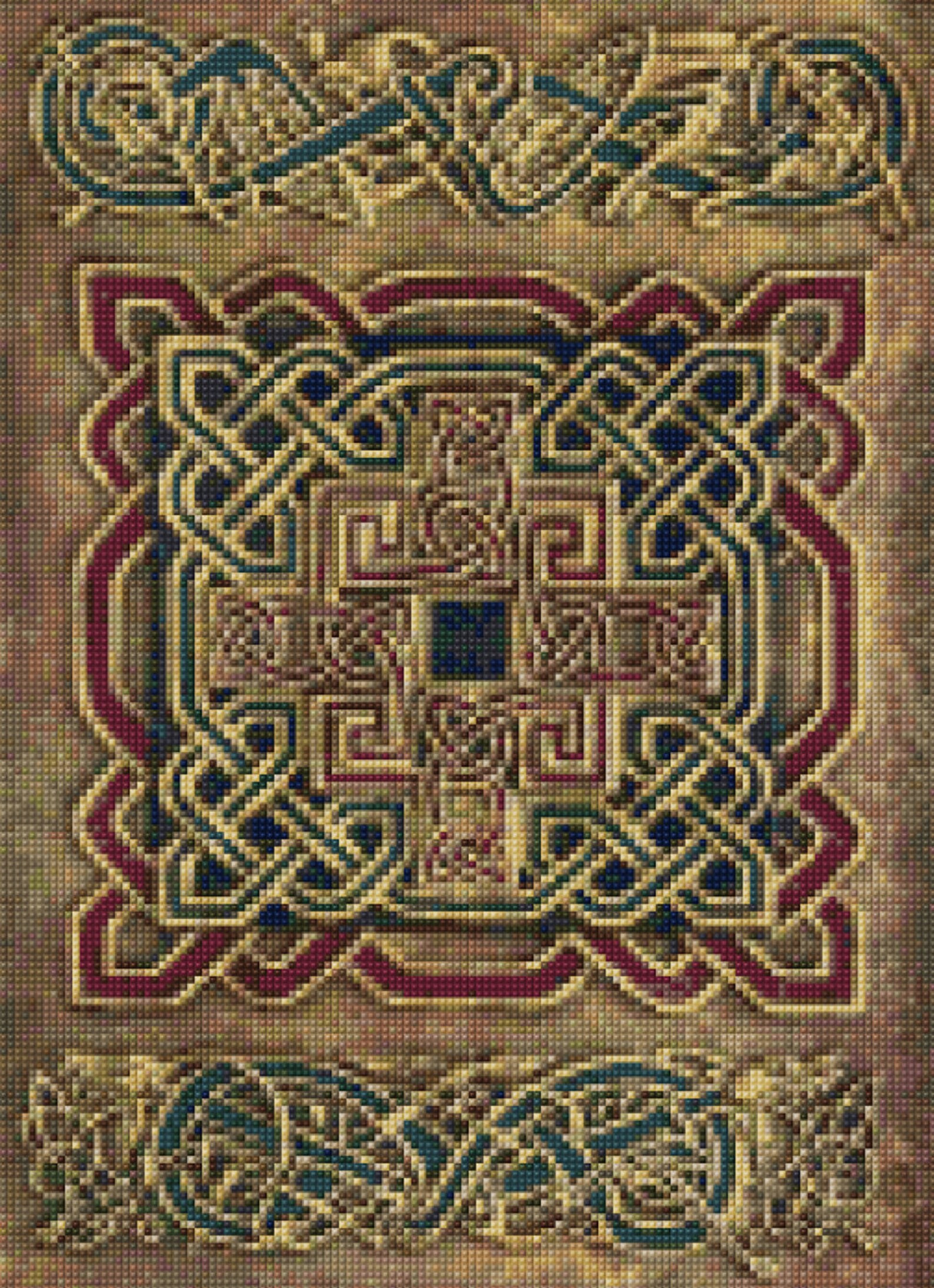Celtic Book of Kells Cross stitch pattern PDF EASY chart with Etsy