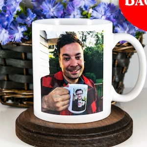 Jimmy Fallon Mug | Gift for Him | Funny Gift for Boyfriend | Jimmy Fallon & Justin Timberlake Coffee Mug | Mom to Son Gift | Inception Mug