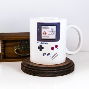 Gamers Mug Gameboy Coffee Mug Retro Gamer Gift Zelda Tetris Coworker Gift Link's Awakening Megaman Nintendo Mug for Gamer image 3