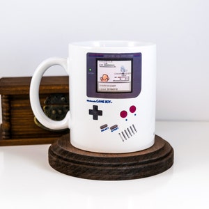 Gamers Mug Gameboy Coffee Mug Retro Gamer Gift Zelda Tetris Coworker Gift Link's Awakening Megaman Nintendo Mug for Gamer image 1