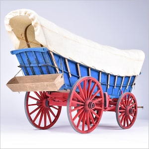 Model Trailways CONESTOGA WAGON 1:12 Scale Wood and Metal Kit (requires assembly)