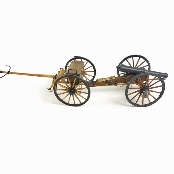 Guns of History Napoleon Cannon with Limber 1:16 Scale - Wood and Metal Kit (requires assembly)