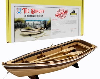 Kit per la costruzione di modellini di navi in legno per adulti, fai da te, da assemblare - Midwest Dinghy - Prodotto negli Stati Uniti