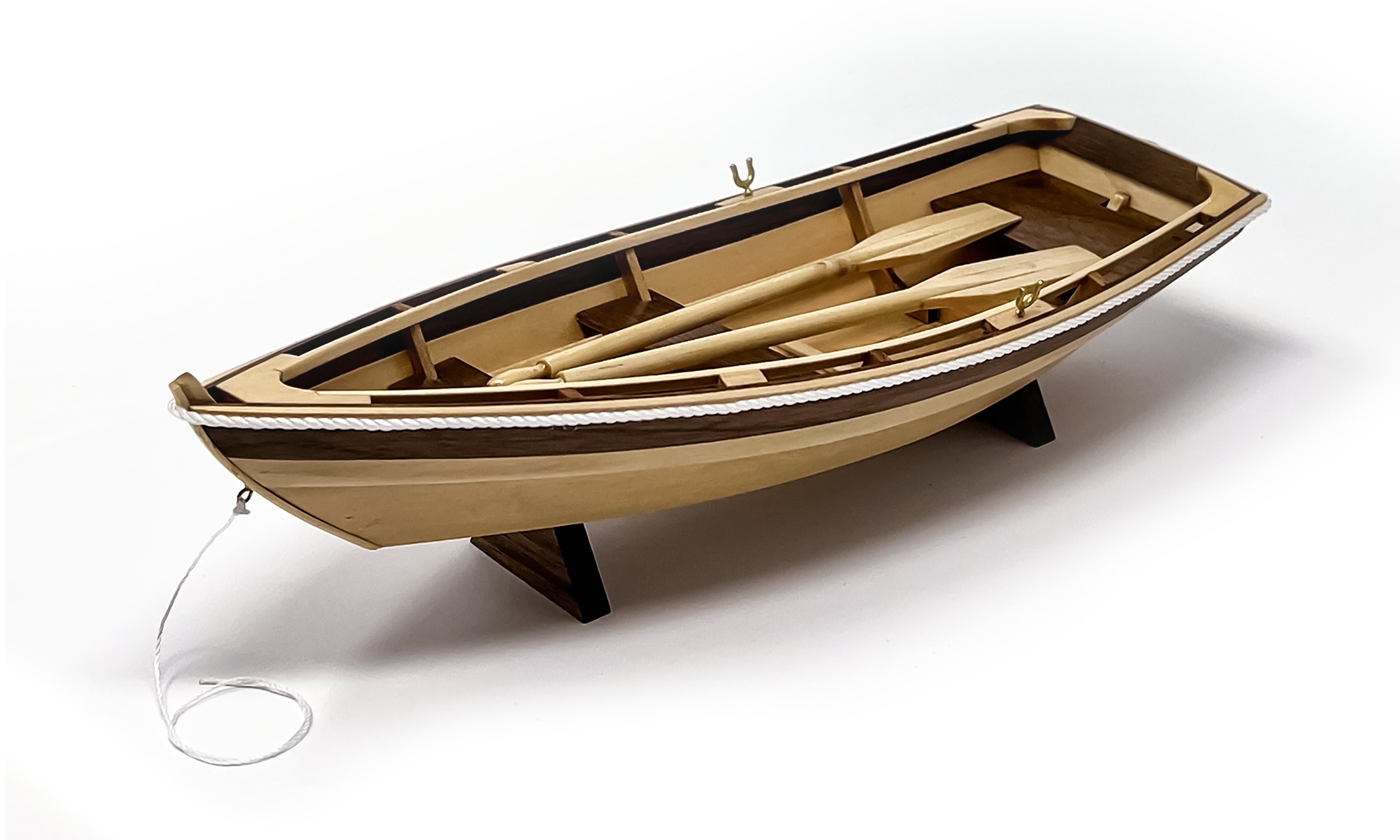 Wooden Boat Model DIY Assembling Boat Toy Wooden Boat Model Educational Props Handicraft Present for male Female, Size: 31x7x8CM