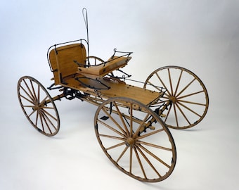 Model Trailways WESTERN MOUNTAIN BUCKBOARD 1:12 Scale Wood and Metal Kit (requires assembly)
