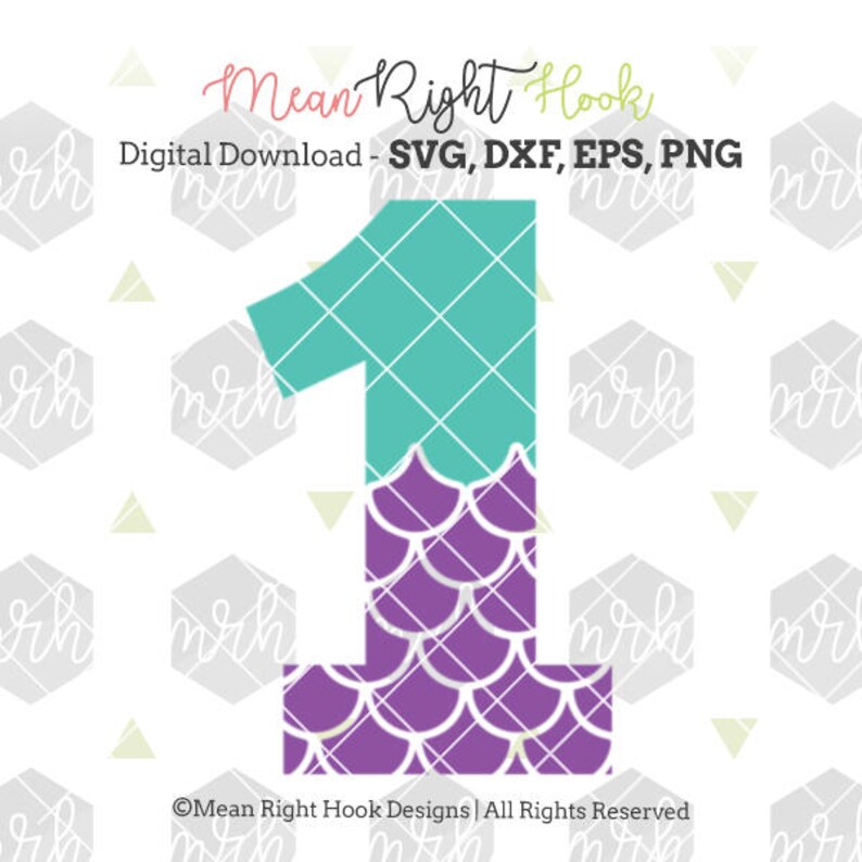 Download Mermaid 1 svg Mermaid svg First Birthday SVG One Svg | Etsy