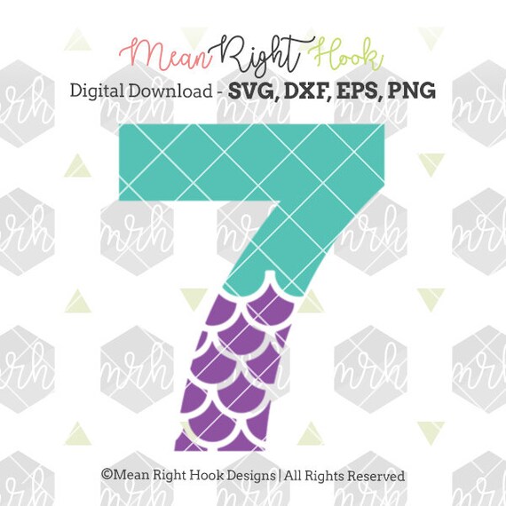 Free Free 232 Mermaid Number 7 Svg SVG PNG EPS DXF File