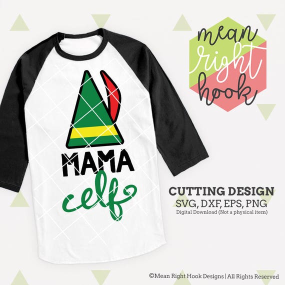 Mama Elf SVG Christmas pajamas svg Christmas svg Elf svg ...