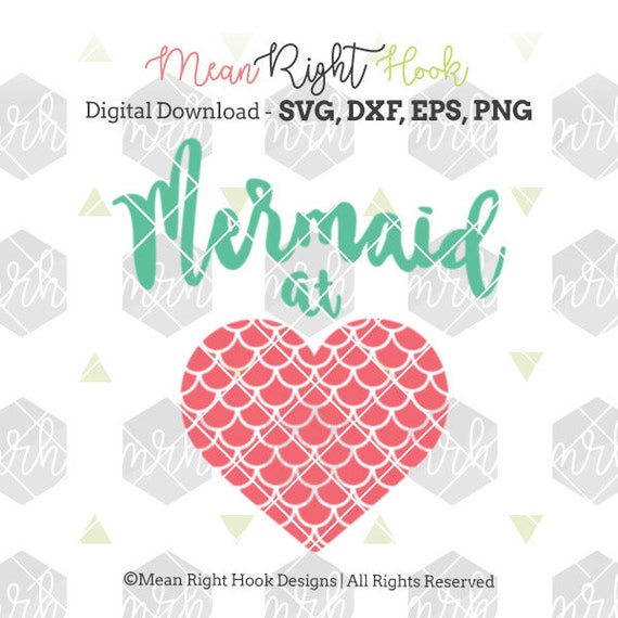 Download Mermaid At Heart svg Mermaid svg Summer svg kids SVG ...
