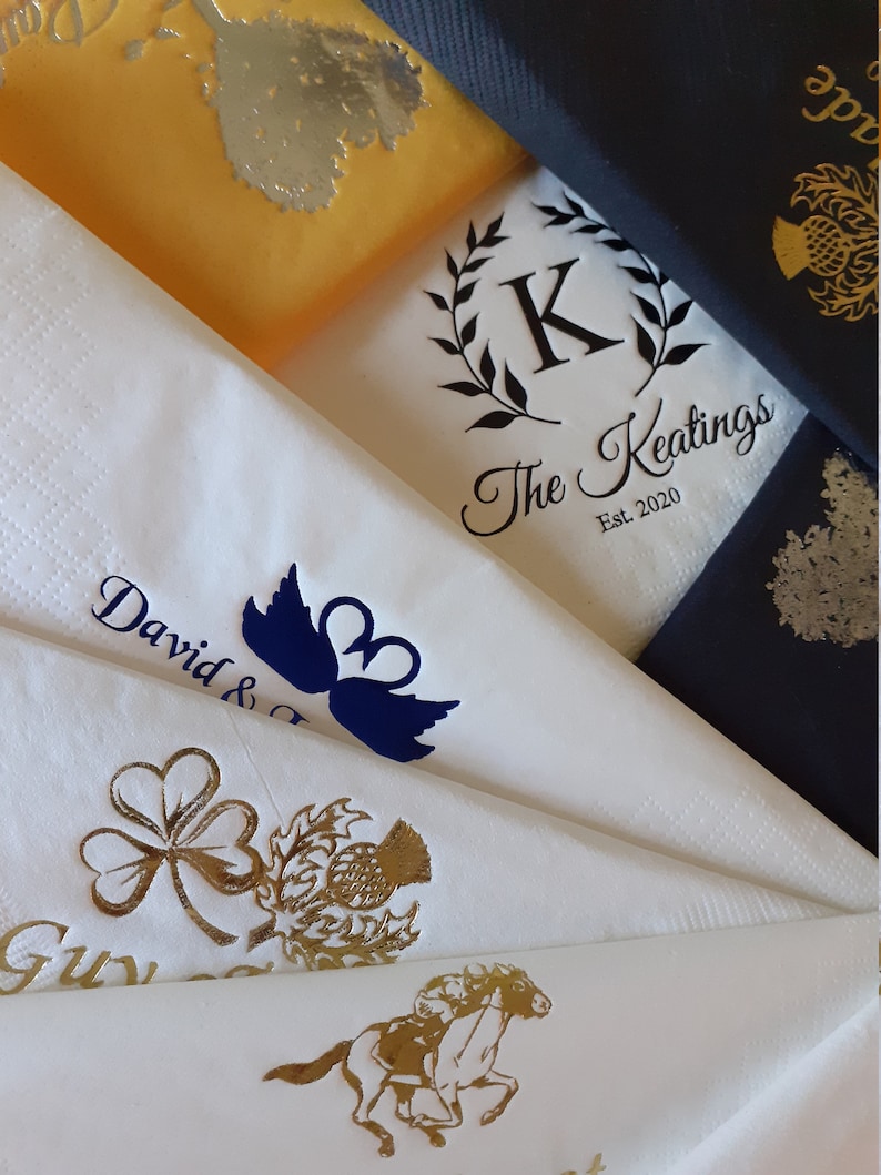 50 x Personalised napkins for all occasions image 9