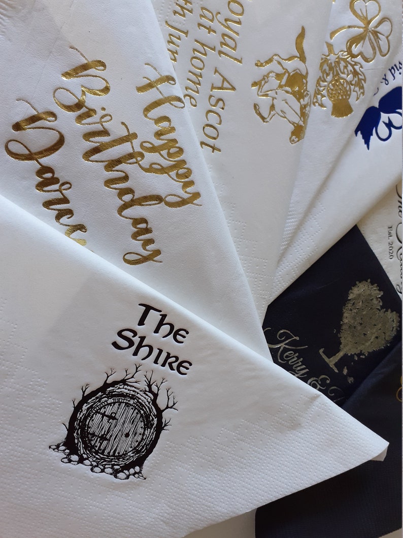 50 x Personalised napkins for all occasions image 10